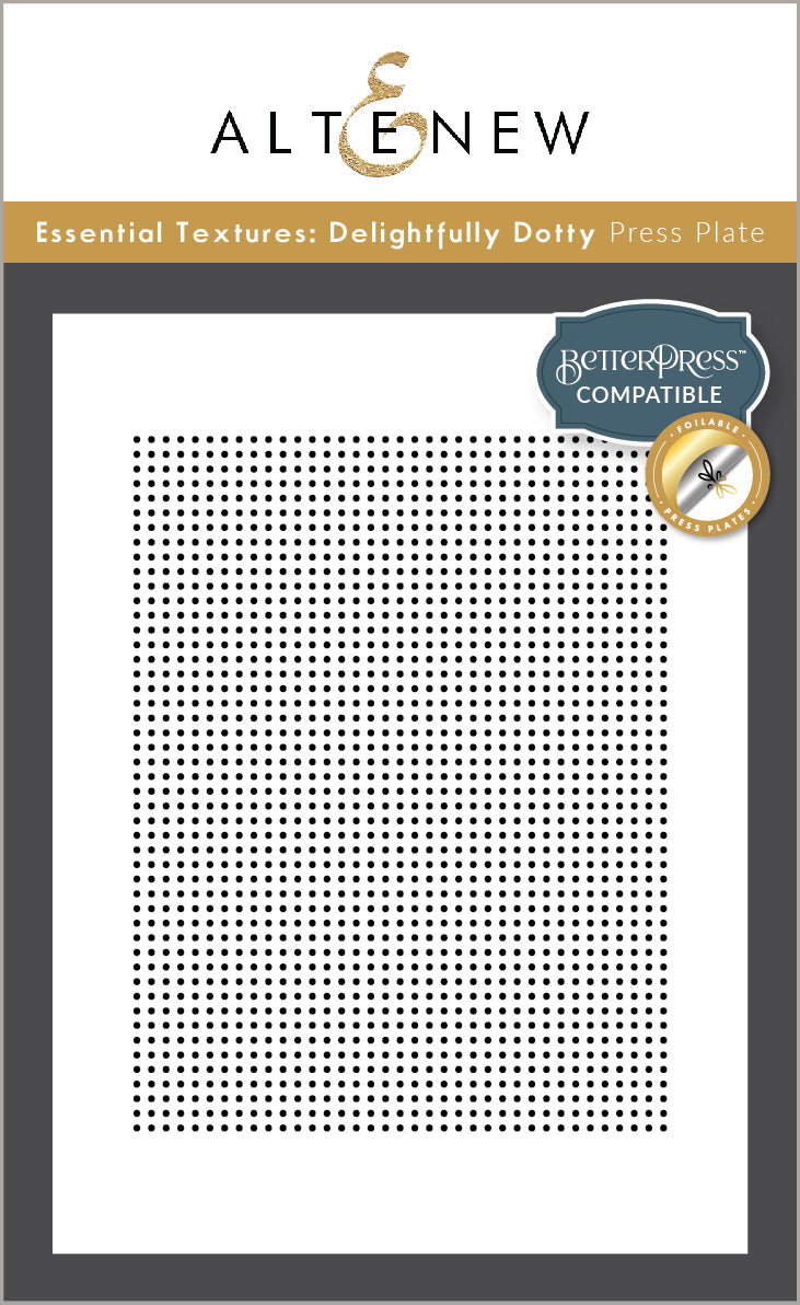 Altenew - Essential Textures: Delightfully Dotty Press Plates/Foil Plates