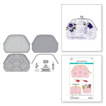 Spellbinders - Gorgeous You Makeup Bag Etched Dies from the Gorgeous You Collection Spellbinders - Gorgeous You Makeup Bag Etched Dies from the Gorgeous You Collection