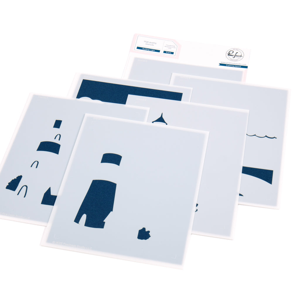 Pinkfresh Studio Stencils -  Guiding Light stencil