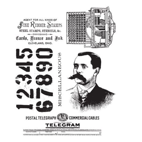 Stampers Anonymous - Purveyor Tim Holtz Cling Stamps