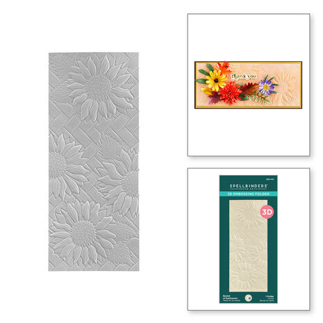 Spellbinders - Basket of Sunflowers 3D Embossing Folder 