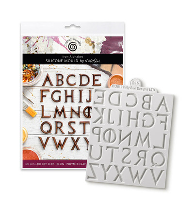 Cosmic Shimmer - Silikonform Eisen-Alphabet