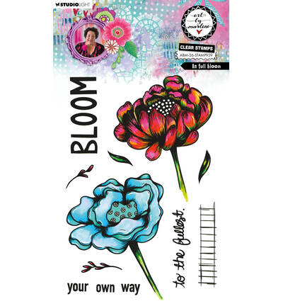 Studio Light - ABM Transparente Stempel – In Full Bloom Art by Marlene Nr. 939