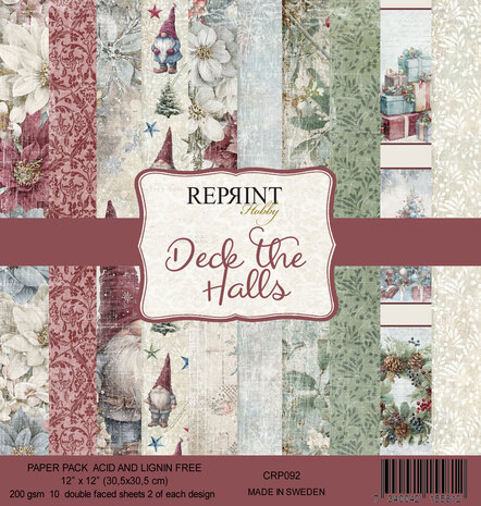 Reprint - Deck the Halls 12x12 Inch Paper Pack