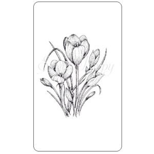 Sweet Poppy Stencil: Crocus Stamp