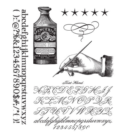 Stampers Anonymous - Typography Tim Holtz Cling Stamps
