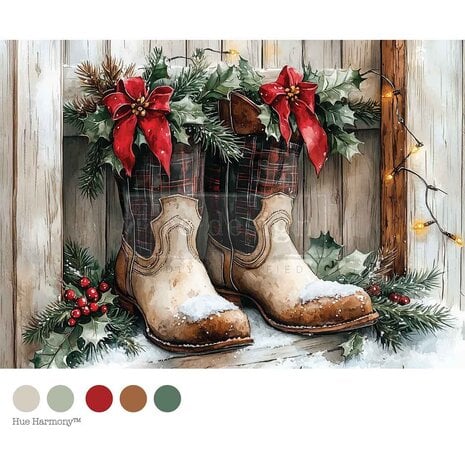 Re-Design - Farmhouse Noel A4 Decoupage Fiber