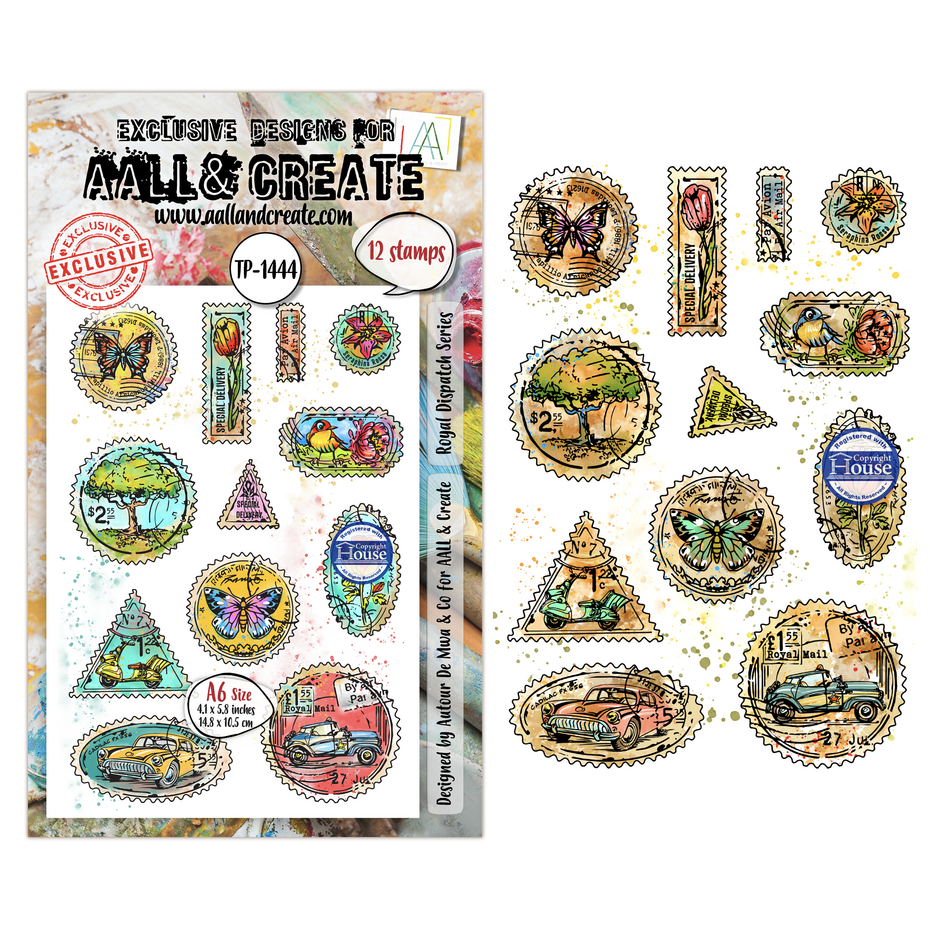 AALL & Create - Dispatch Transit A6 Stamp Sets Royal Dispatch Series by Autour De Mwa & Co