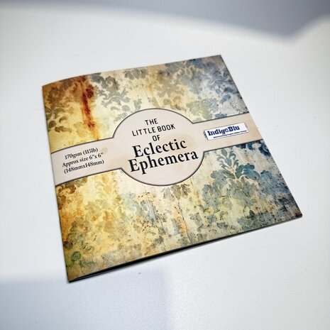 IndigoBlu -The Little Book of Eclectic 6x6 Inch Ephemera Paper Book