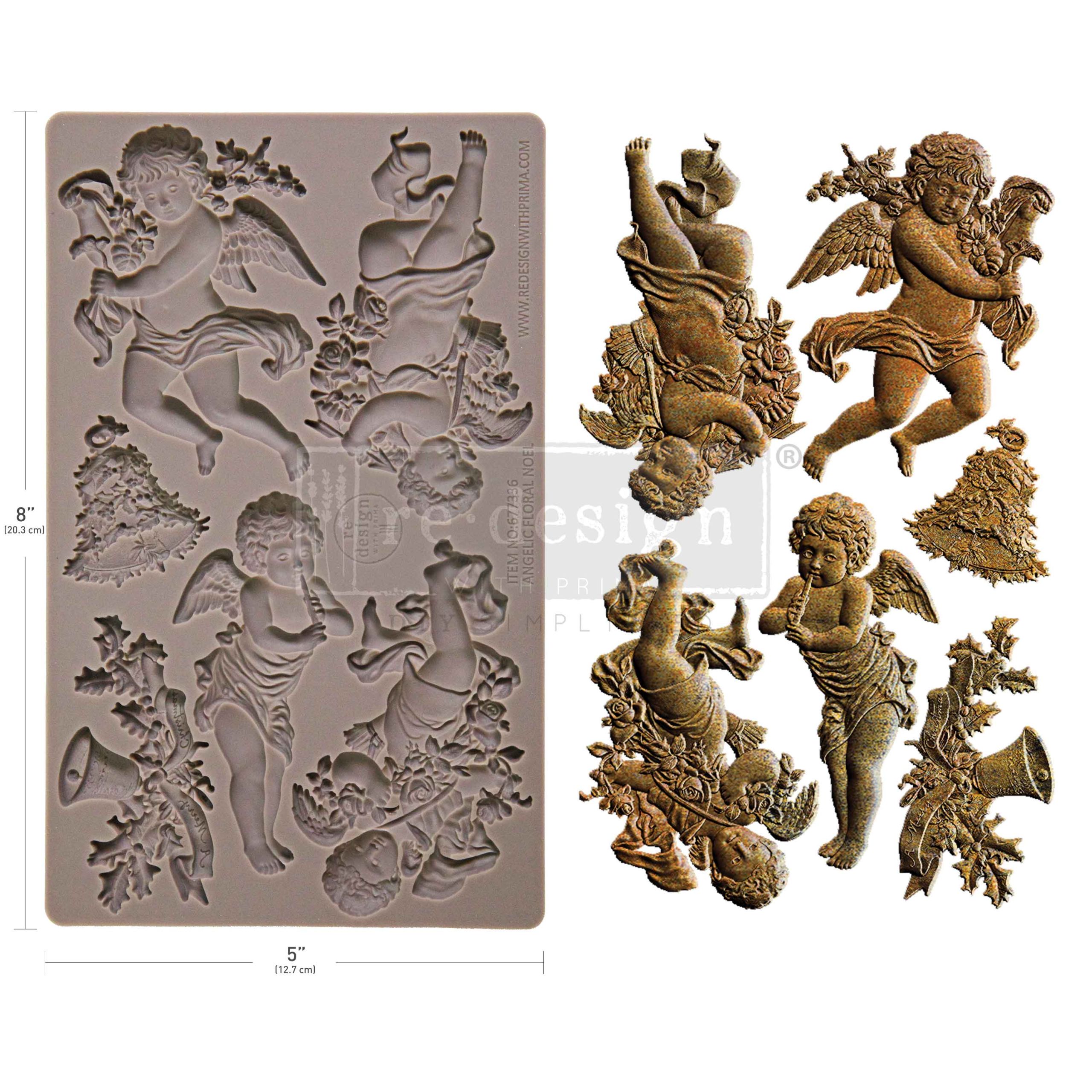 Re design - Decor Moulds - Angelic Floral Noel