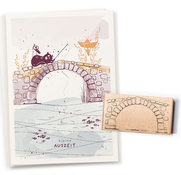 cats on appletrees - Stempel Brücke 1 flach cats on appletrees - Stempel Brücke 1 flach