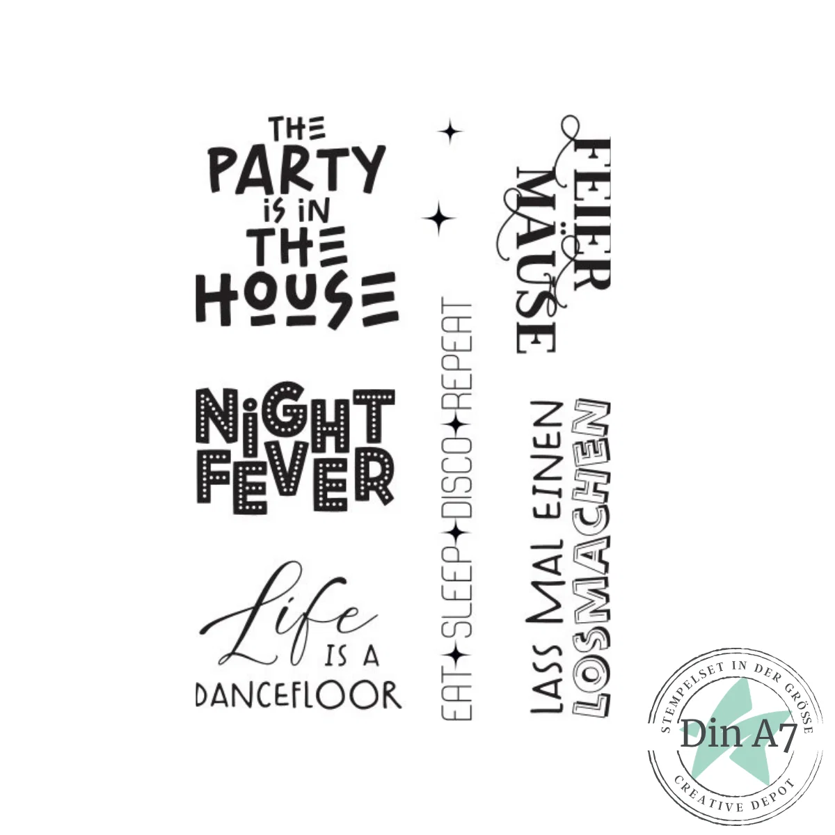 Creative Depot - Stempelset - Night Fever
