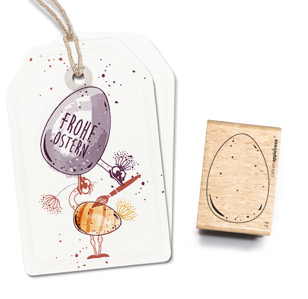 cats on appletrees - Stempel Osterei 14 cats on appletrees - Stempel Osterei 14