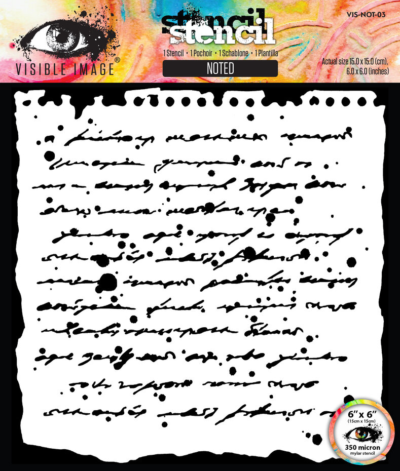 Visible Image - Time To Fly 6x6 Inch Stencil Noted