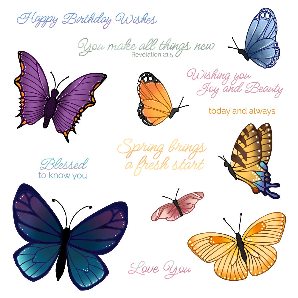 Honey Bee -  All Things New - 6x8 Clear Stamp Set 