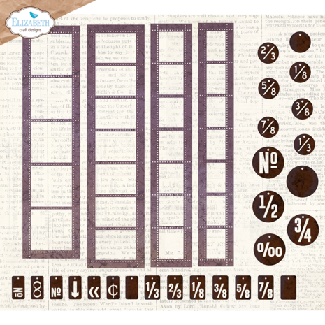 Elizabeth Craft  -  La Dolce Vita Dies Postage Stamp Strips Elizabeth Craft  -  La Dolce Vita Dies Postage Stamp Strips