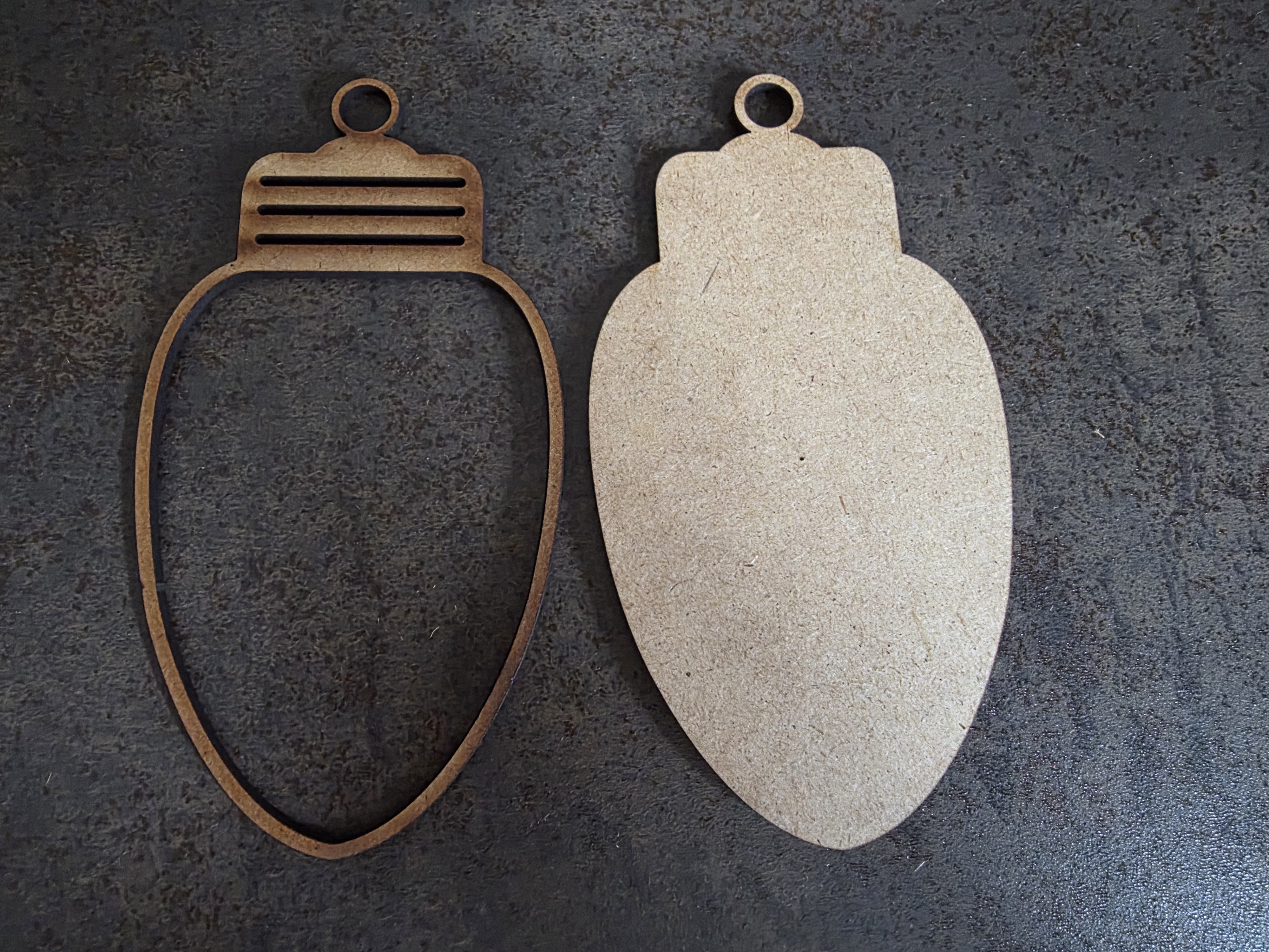 MDF - Glühbirne 3  - 2tlg.