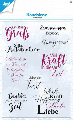 Joy! Crafts Clearstamp A6 - Clearstamps _ Kondolenz-Erinnerungen (DE) KreativDsein Design