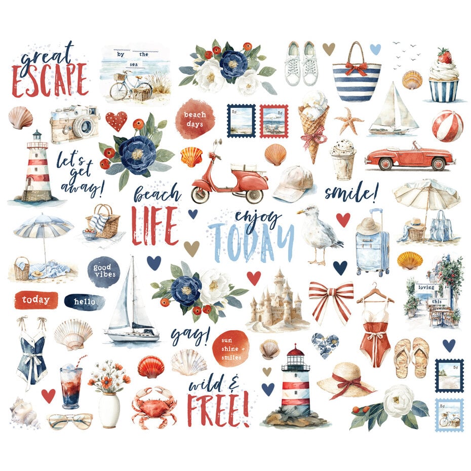Simple Stories - Simple Vintage Sand & Sea Bits & Pieces