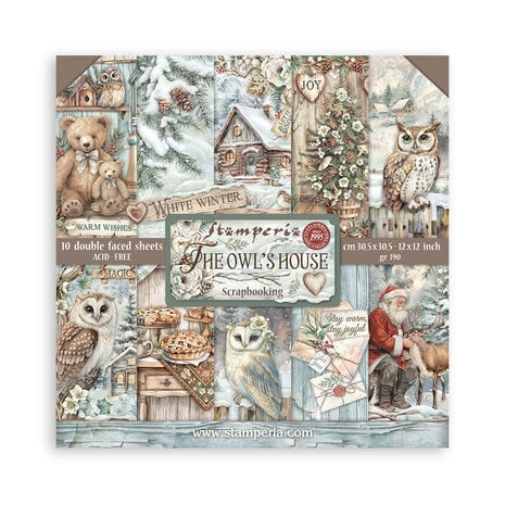 Stamperia - The Owl's House 12x12 Inch Paper Pack