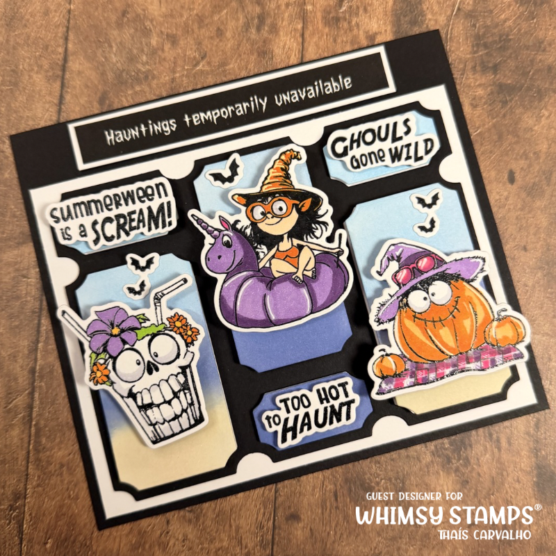 Whimsy Stamps - Summerween Scream Clear Stamps