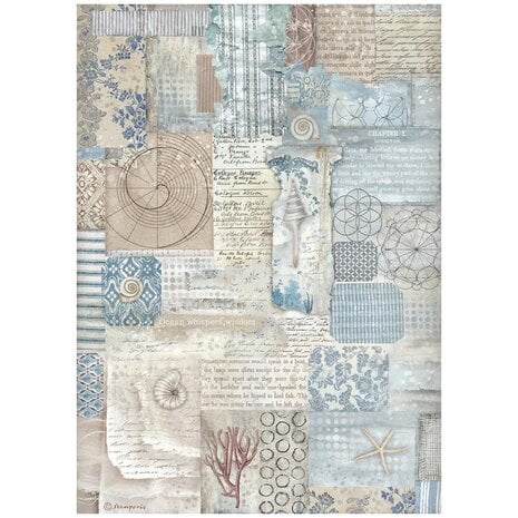 Stamperia - Silent Sea A4 Rice Paper Texture