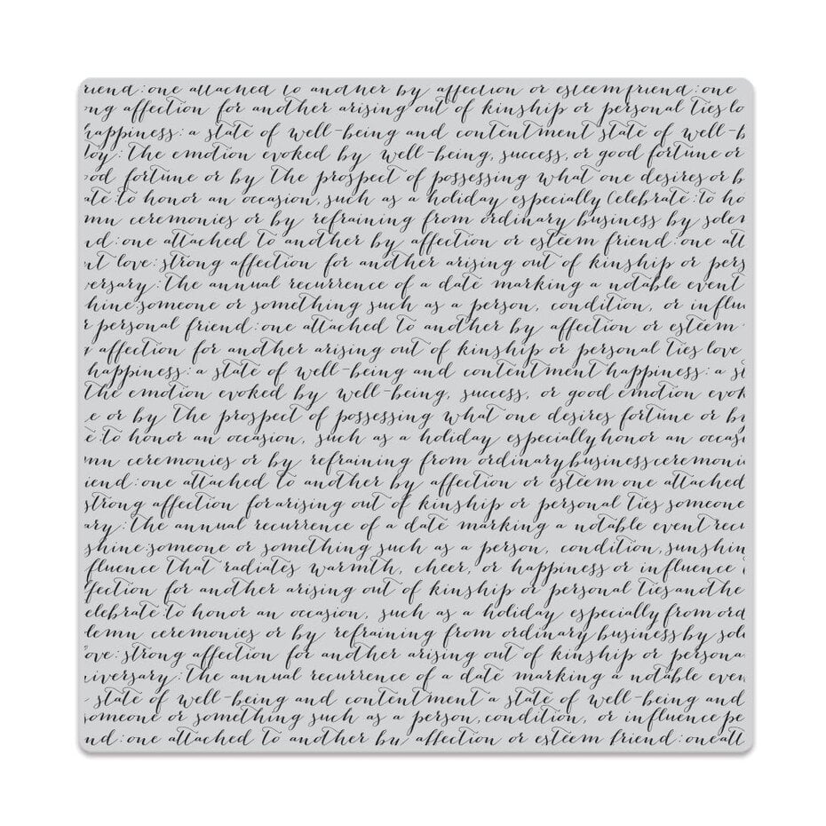 Hero Arts - From The Vault Spring Cling Rubber Stamp Script Bold Prints