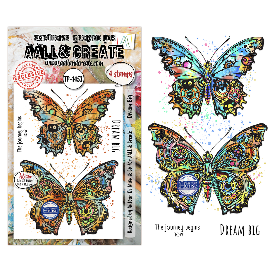 AALL & Create - Gearlight Core A6 Stamp Sets Dream Big by Autour De Mwa & Co