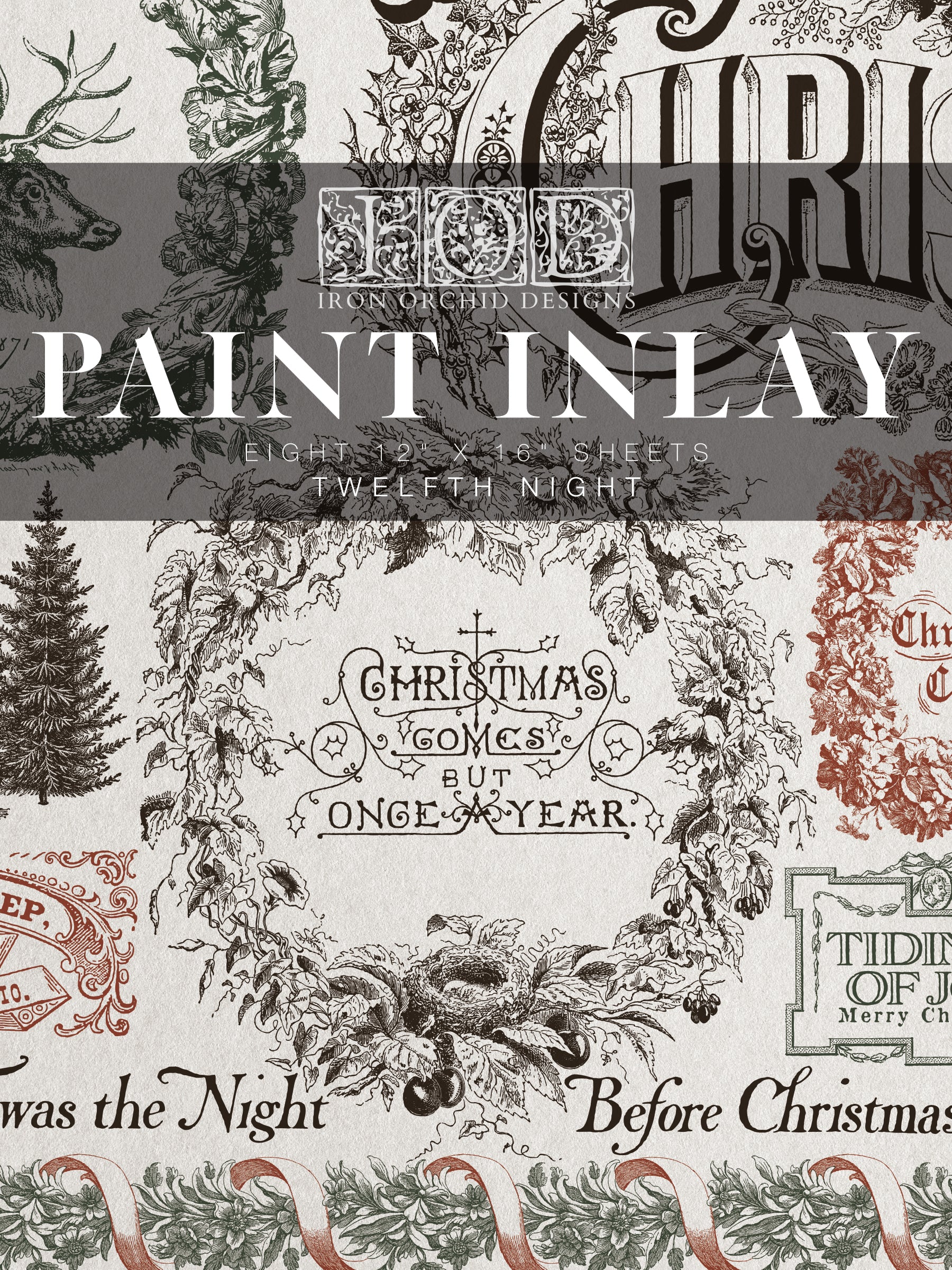 IOD - Paint Inlays - Twelfth Night  12x16 Pad IOD - Paint Inlays - Twelfth Night  12x16 Pad