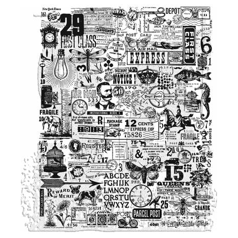 Stampers Anonymous - Tim Holtz - Hodgepodge Tim Holtz Cling Stamps
