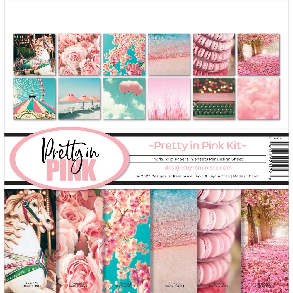 Reminisce Collection Kit 12"X12" - Pretty In Pink 