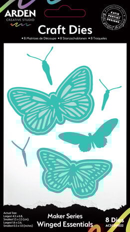 Arden Creative Studio - Laurel Grove Maker Series Craft Die Set Winged Essentials