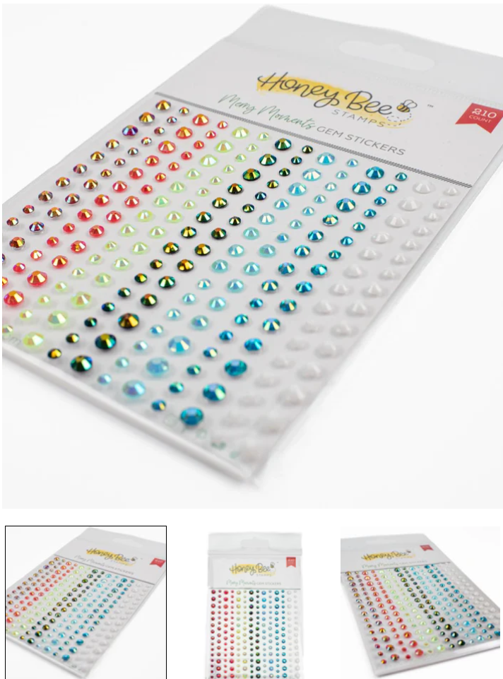 Honey Bee - Merry Moments - Gem Stickers - 210 Count