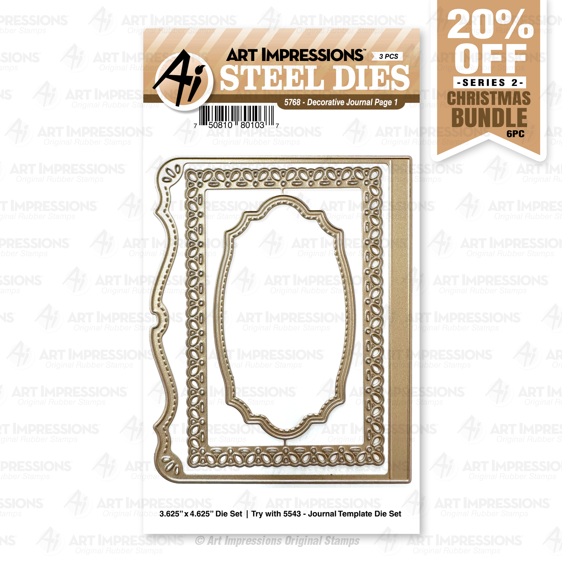 Art Impressions  Dies - Decorative Journal Page Set 1