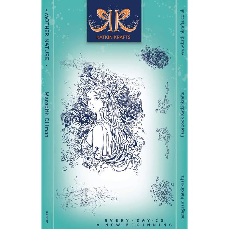 Katkin Krafts Mother Nature 6 in x 8 in Clear Stamp Set