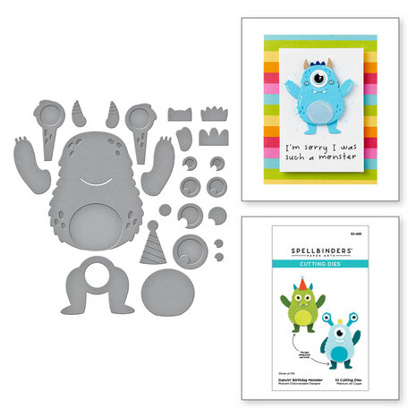 Spellbinders - Dancin' Birthday Monster Etched Dies Spellbinders - Dancin' Birthday Monster Etched Dies