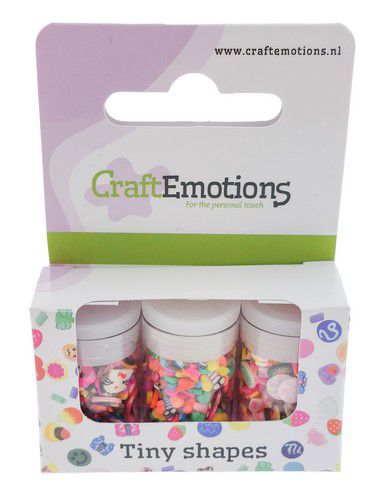 CraftEmotions Tiny Shapes - 3 tubes - various shapes 3