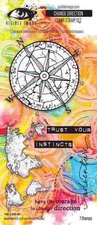 Visible Image - Tomorrow's Memories 4x8 Inch Stamp Set Change Direction Visible Image - Tomorrow's Memories 4x8 Inch Stamp Set Change Direction