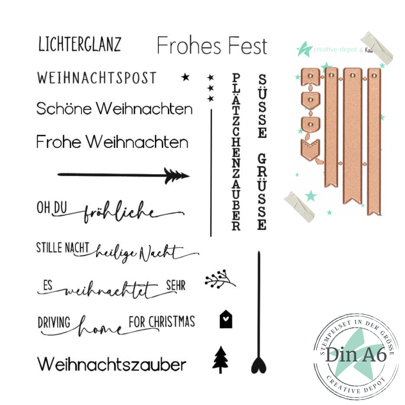 Creative Depot - Bundle - Lange Tags Weihnachten 