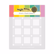 Waffle Flower- Picnic Plaid Stencil