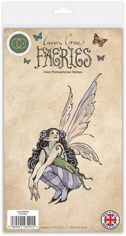 Craft Consortium  -Fairies A6 Clear Photopolymer Stamps Crouching