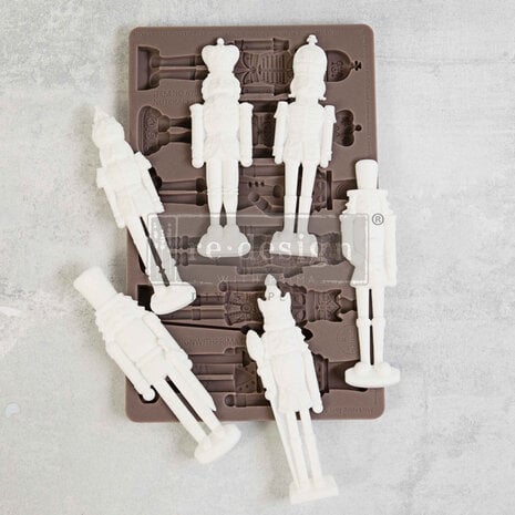 Prima Marketing Re-Design Mould - Nutcracker Magic 5x8 Inch Decor Mould 