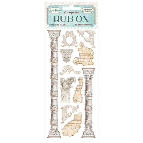 stamperia-magic-forest-rub-on-4x85-inch-column-dfl