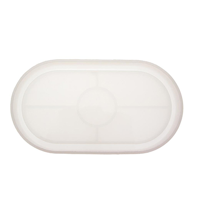 Silicone mold coaster, Oval