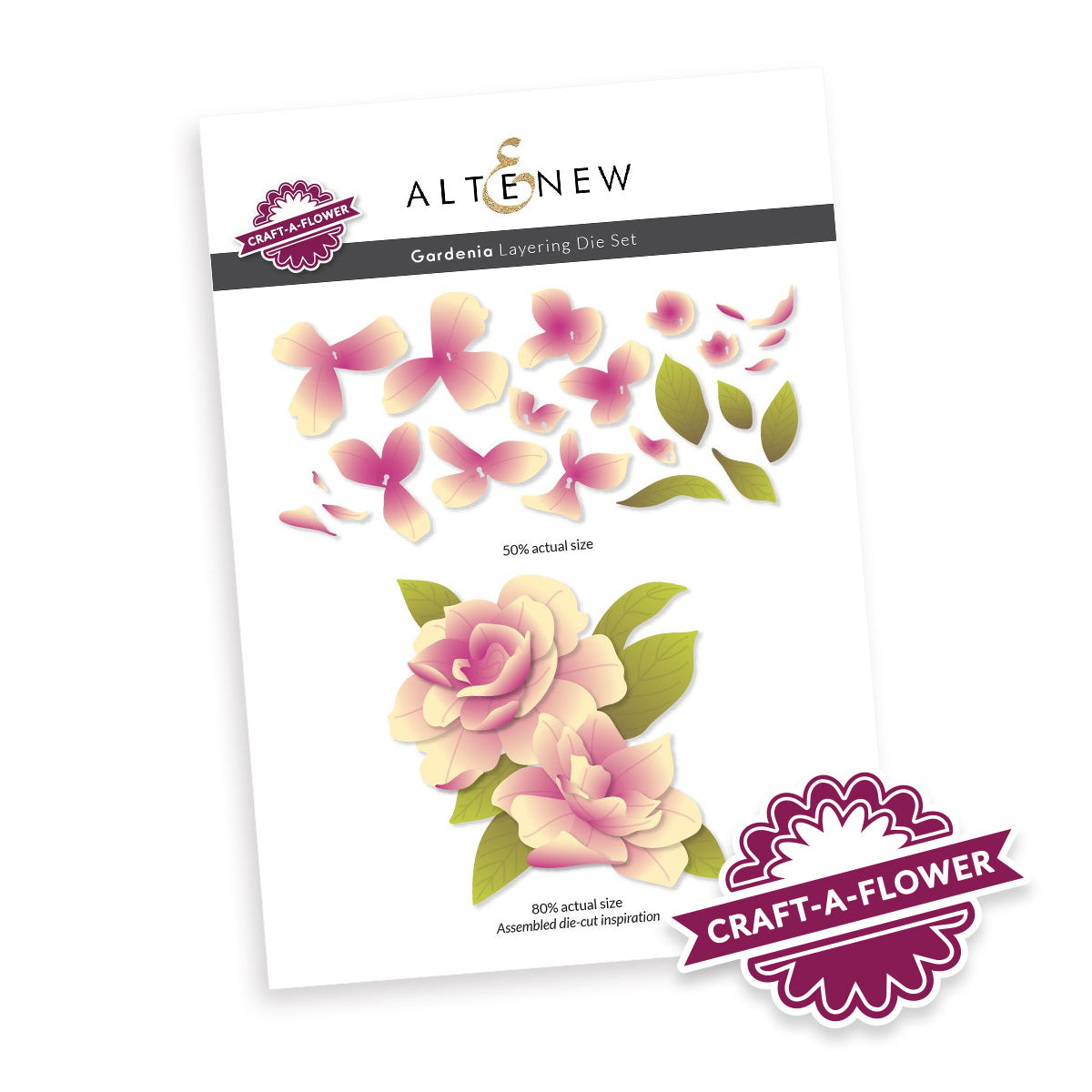 Altenew - Craft-A-Flower: Gardenia Layering Die Set  Altenew - Craft-A-Flower: Gardenia Layering Die Set