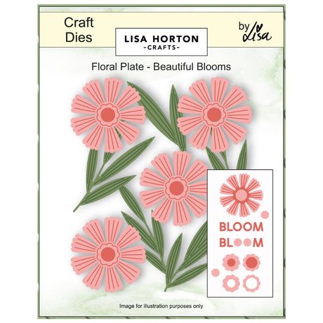 Lisa Horton Crafts Plate Die Set - Beautiful Blooms Floral
