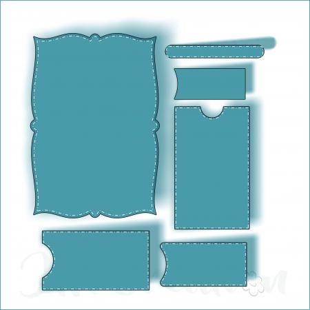 JM Creation - Stanzschablone - A6 Bogenmuster