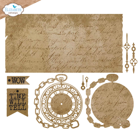 Elizabeth Craft Designs - Mr. & Mrs. Dies Gentleman's Timepiece  Elizabeth Craft Designs - Mr. & Mrs. Dies Gentleman's Timepiece