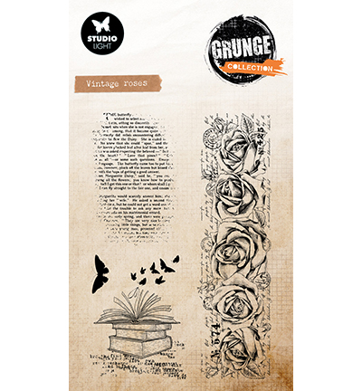 Studio Light - Blumen - Vintage roses Grunge Collection nr. 892