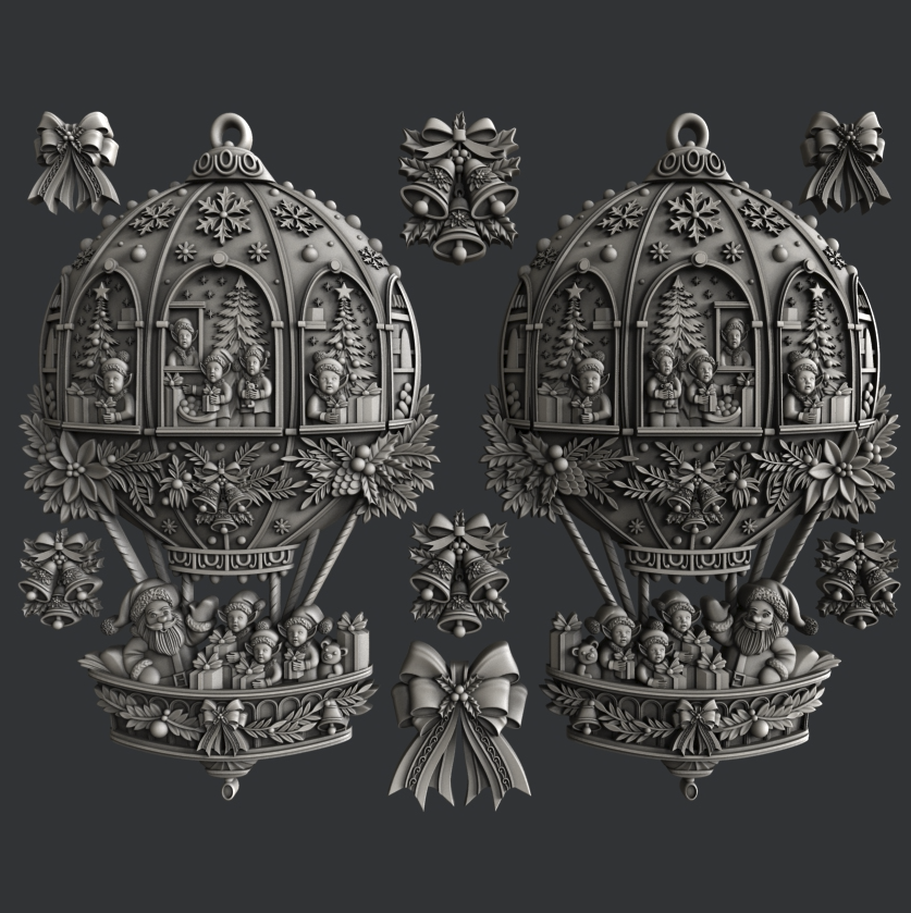 Zuri - Christmas Ornaments Set 2
